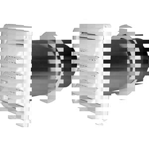 4 FIXED LUVRD HOOD W/ PIPE WHIT